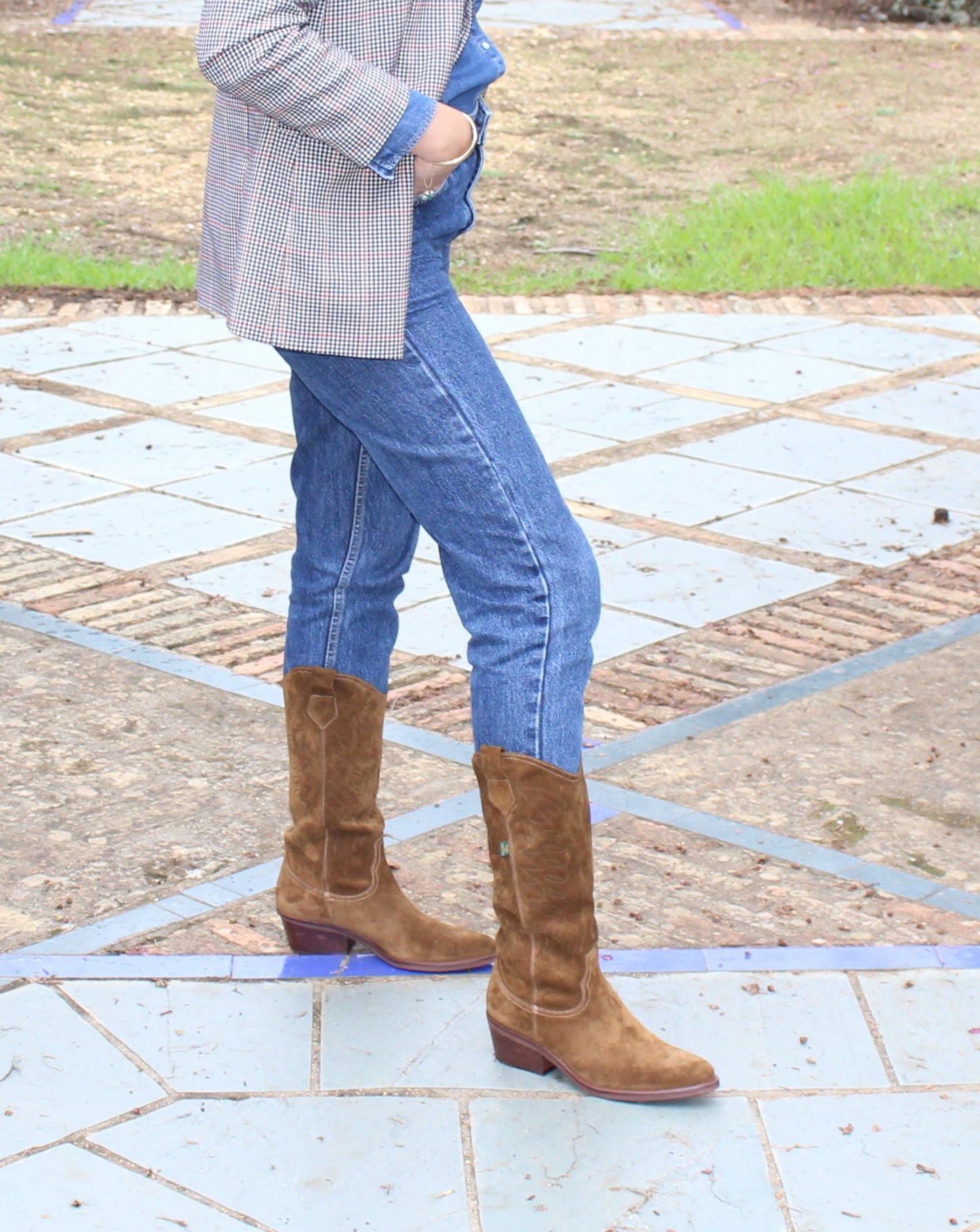 Bottes cowboy camel MEXICO