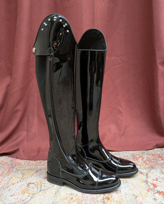 Bottes d'équitation cuir vernis HUELVA