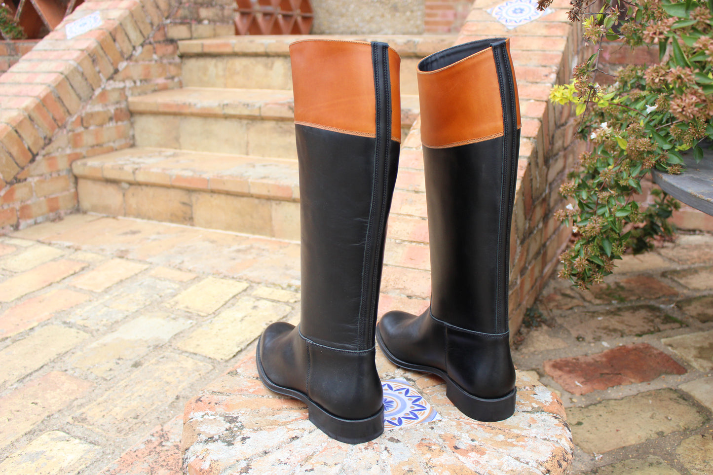 Bottes cavalières bicolor CORDOBA