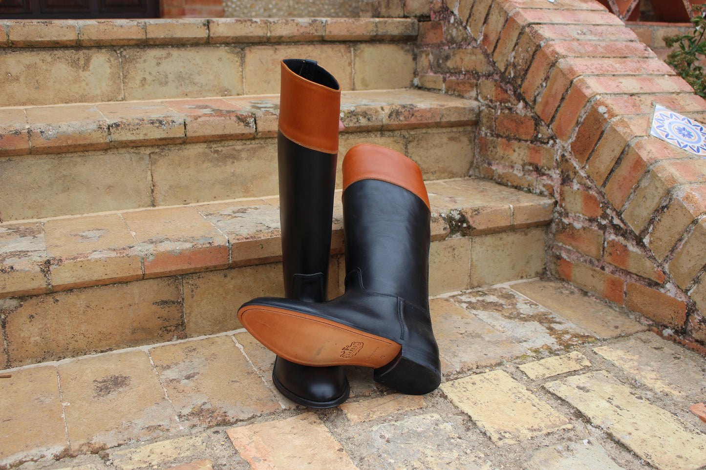 Bottes cavalières bicolor CORDOBA